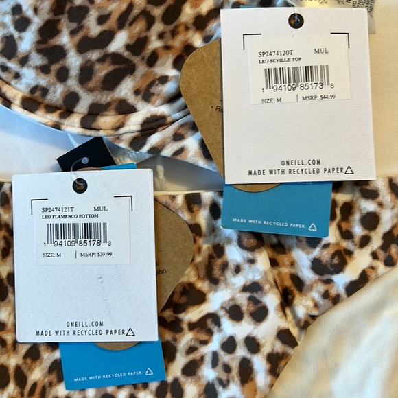 O’Neill Medium 2-piece Bikini Leo Seville Underwire D-cup & Flamenco bottoms NWT - Picture 14 of 14